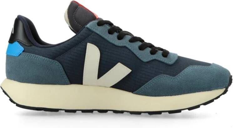 Veja Retro hardloopschoen met asymmetrisch ontwerp Blue Heren