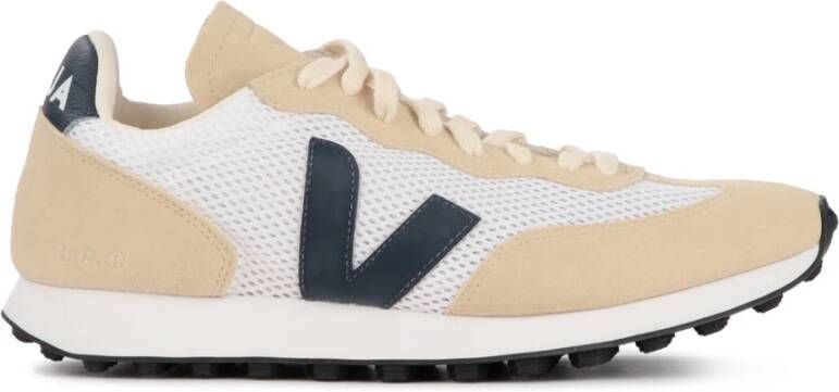 Veja Rio Branco Sneaker in wit beige en blauw Wit Heren