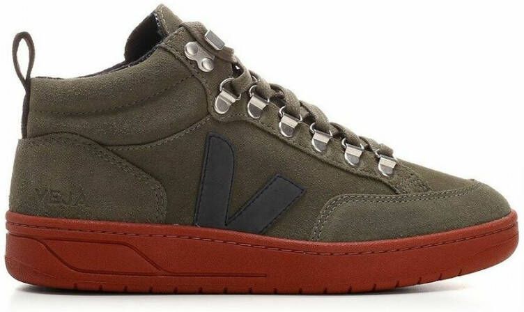 Veja Olive Black-Rust Roraima Suede Schoenen Green Heren