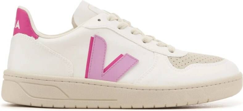 Veja Roze Sneakers voor Vrouwen White Dames