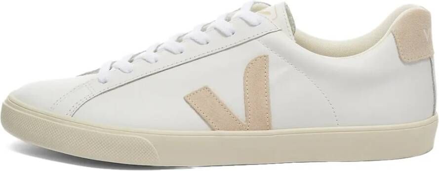 Veja Schoon Leren Sneaker Wit Natuurlijk White Dames