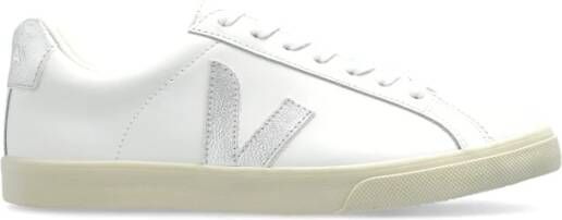 Veja Sneakers Esplar Logo Leer White Dames