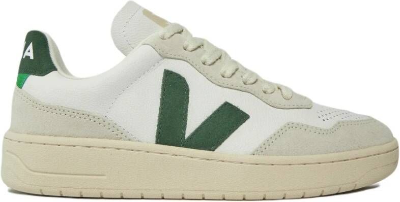 Veja Witte Groene V-90 Sneakers Multicolor Heren