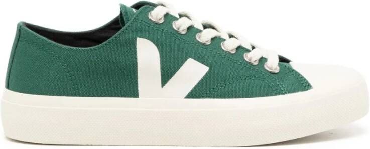 Veja Canvas Low-Top Sneakers Poker Pierre Green Heren