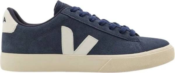 Veja Schoenen Blauw Suede Campo suede sneakers blauw