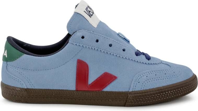 Veja Sneakers met Inzetontwerp en Logo Blue Dames