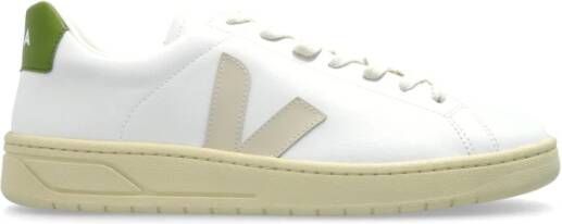 Veja wit groene katoenen sneakers White Heren