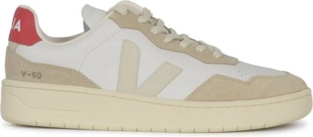 Veja Sneakers V-90 O.t. Leath Ex-Whi Beige Heren