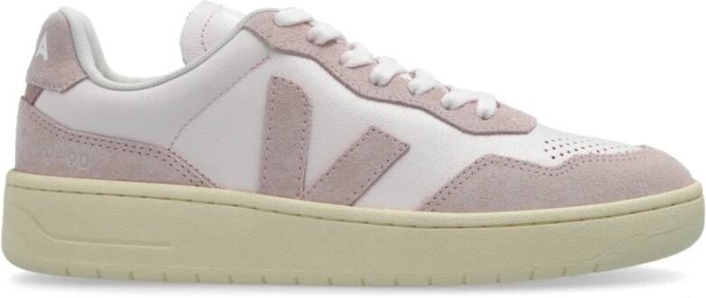 Veja Sneakers V-90 O.t. Leer Pink Dames