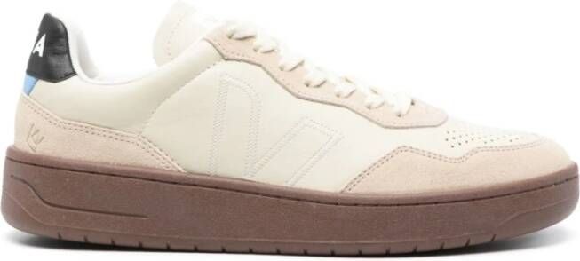 Veja V-90 ZZ O.t. Leren sneakers Beige Heren