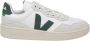 Veja Witte en groene leren sneakers Multicolor Heren - Thumbnail 4