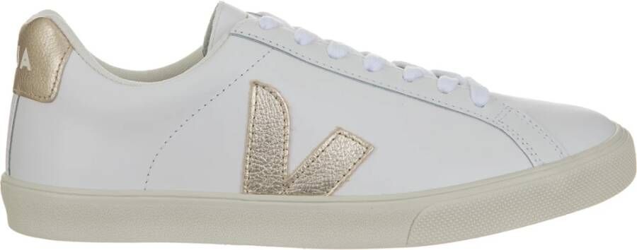 Veja Esplar Logo Leather Dames Sneakers Schoenen Leer Wit EO0202490A