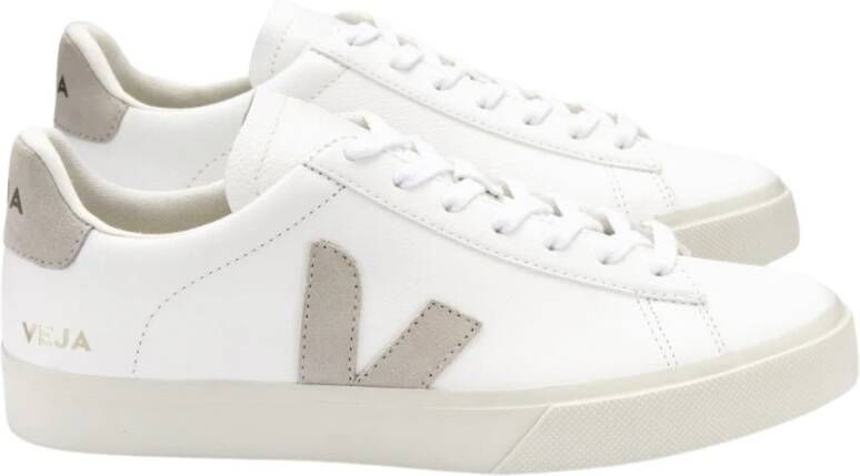 Veja Sneakers met Rijst Rubber Zolen White Heren