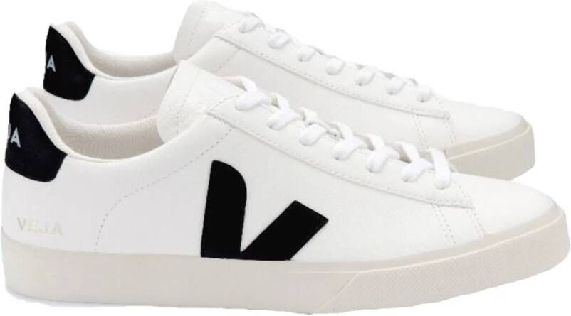 Veja Witte Sneakers Campo Chfree Exwhite Nero White Heren