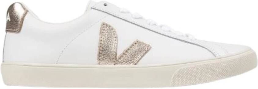 Veja Esplar Logo Leather Dames Sneakers Schoenen Leer Wit EO0202490A