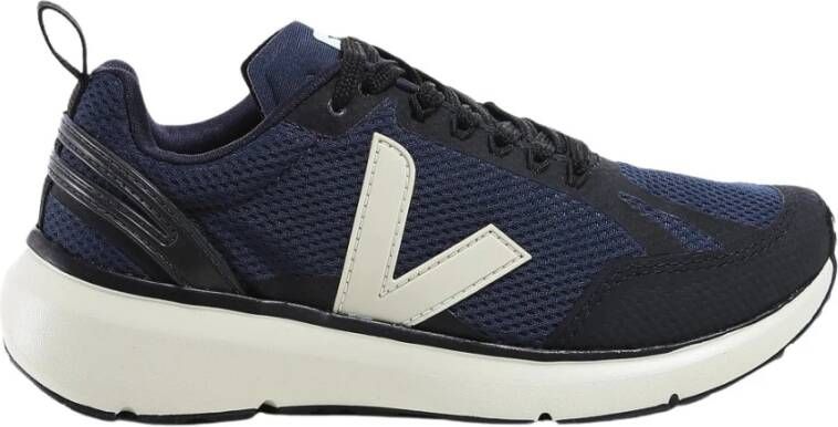 Veja Zwarte en Witte Condor 2 Alveomesh Sneaker Black Heren