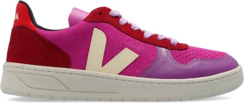 Veja Sportschoenen V-10 Suede Pink Dames