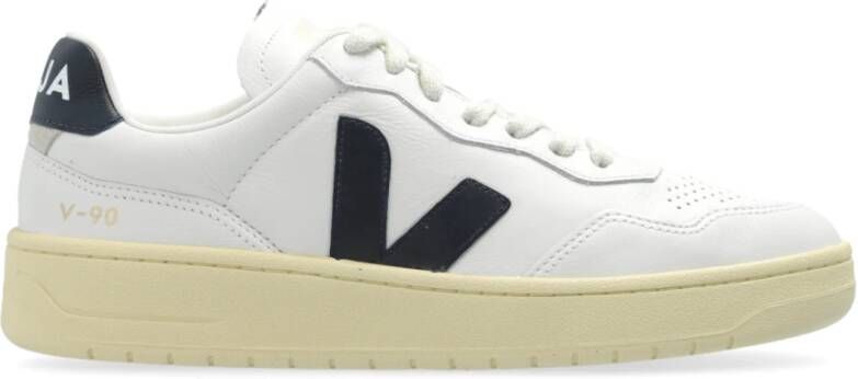 VEJA V-90 sneakers | White Nautico Wit Leer Lage sneakers Unisex