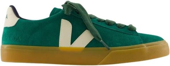 Veja Stoere Groene Leren Sneakers Green Heren