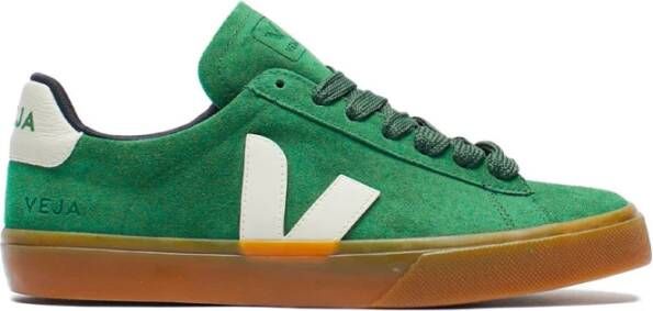 Veja Suède Sneakers Green Heren