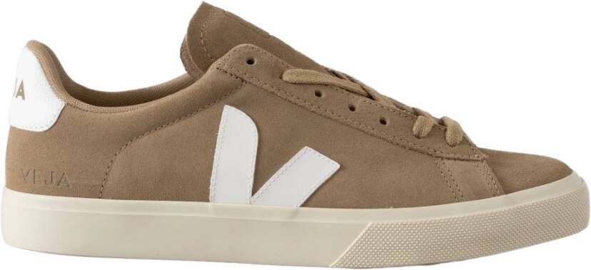 Veja Suede Sneakers met materialen Beige Dames