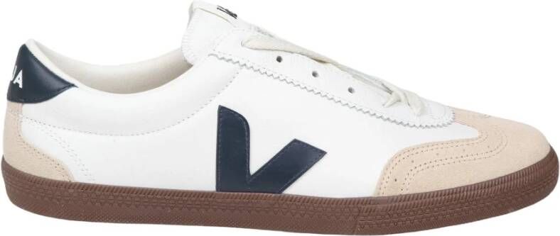 Veja Suede Volley Sneakers Wit Blauw White Heren