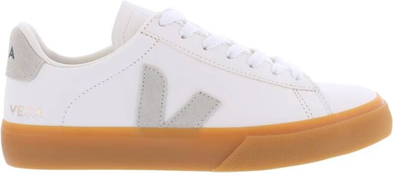 Veja Minimalistische Witte Leren Sneakers White Dames