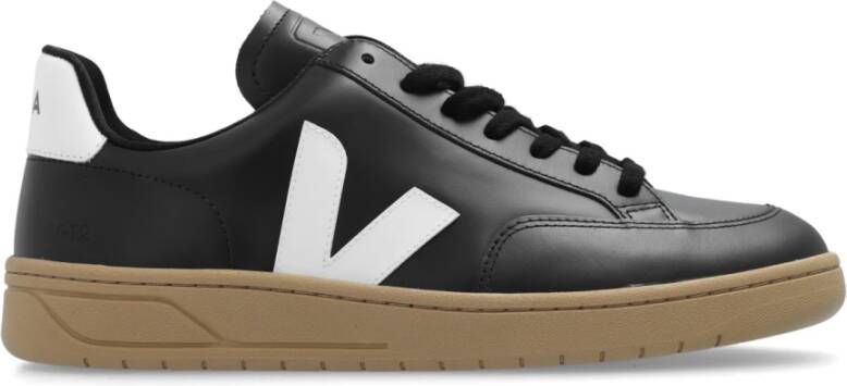 Veja V-12 Leder Sneakers Black Heren