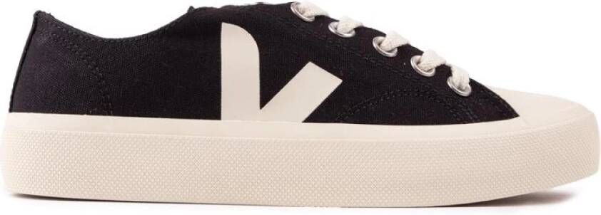 VEJA Wata II Low Canvas | Black Pierre Zwart Canvas Lage sneakers Unisex