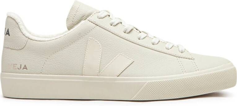 Veja Winter Chromevrij Leren Sneakers Beige Heren