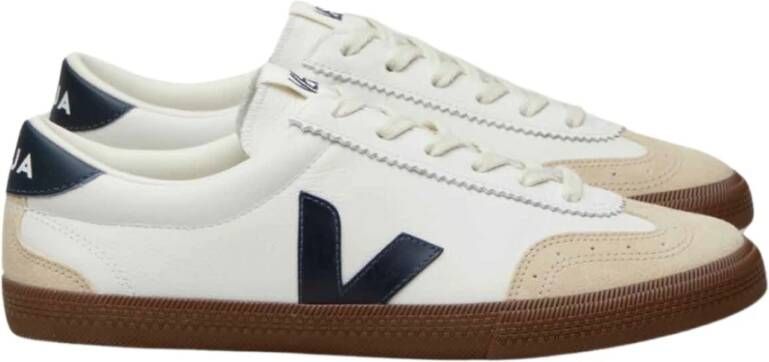 Veja Wit Leer Volley Sneakers Multicolor Heren