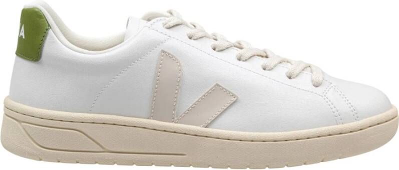 Veja wit groene katoenen sneakers White Heren