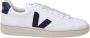 Veja Witte Blauwe Leren Sneakers Ronde Neus White Heren - Thumbnail 1