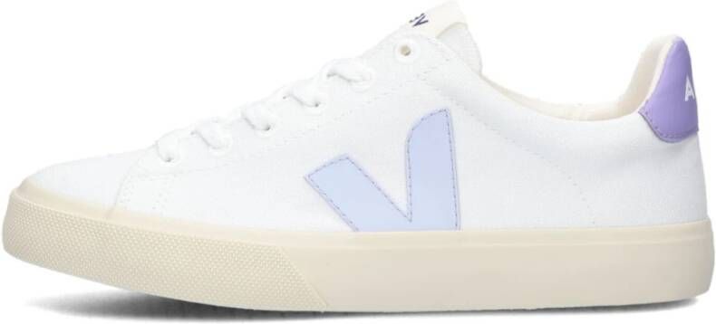 Veja Witte Canvas Lage Sneakers Campo White Dames