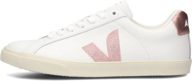 Veja Eenvoudige Vetersluiting Sneakers White Dames