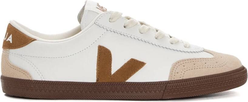 Veja Witte Hazelnoot Sneakers Verhoog Stijl White Dames