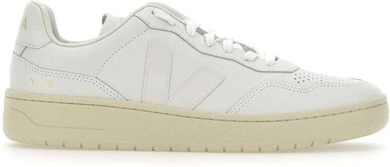 Veja Witte Herensneakers Leer Katoen White Heren