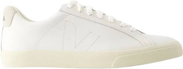 Veja Witte Leren Esplar Sneakers White Dames