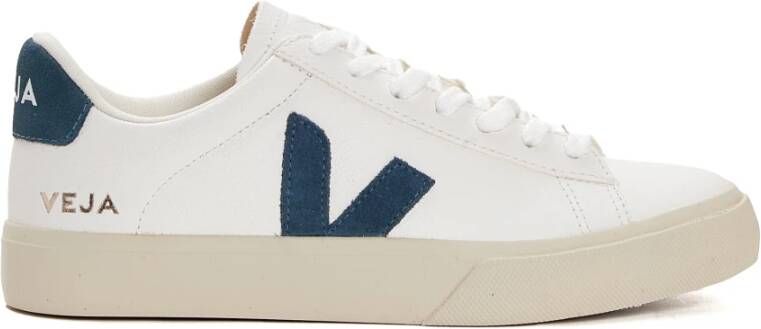 Veja Witte Leren Sneakers Californische Stijl White Dames