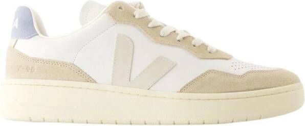 Veja Witte leren sneakers Gestructureerd kalfsleer White Heren