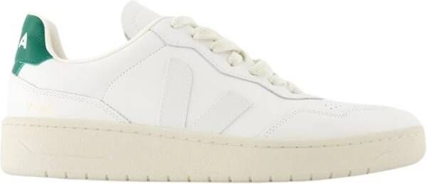 Veja Witte Leren Sneakers Gestructureerd Kalfsleer White Heren