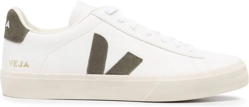 Veja Witte Leren Sneakers Materialen White Heren