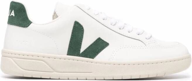 Veja Witte Leren Sneakers Multicolor Dames