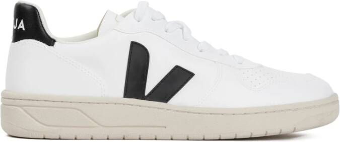 Veja Witte Leren Sneakers V10 Stijl White Heren