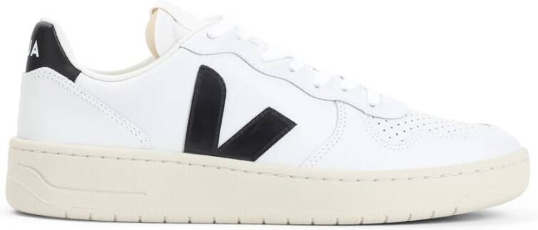 Veja Witte Leren Sneakers voor Mannen White Heren