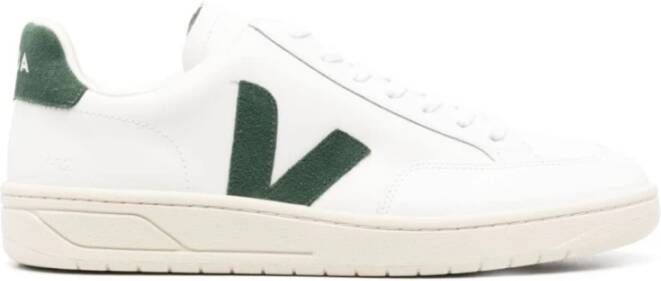 Veja Witte Leren V-12 Sneakers White Heren