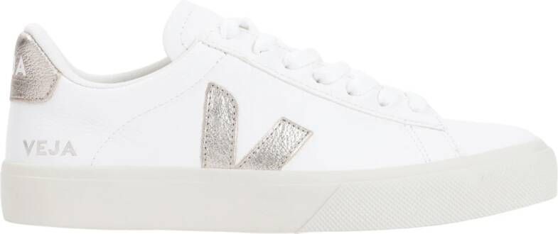 Veja Witte Platine Campo Sneakers White Dames