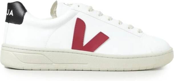 Veja Witte Sneakers met Bordeaux Detail White Heren