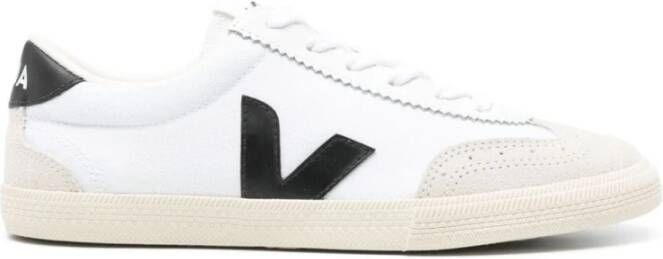 VEJA Volley | white black Wit Katoen Lage sneakers Unisex