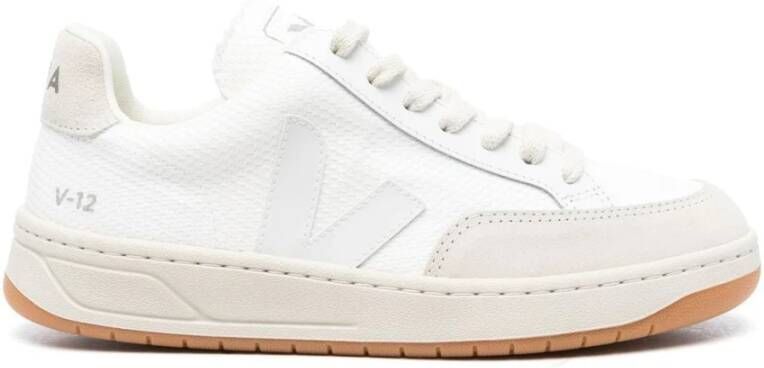 Veja V-12 White Stijlvolle en Comfortabele Sneakers Beige Dames